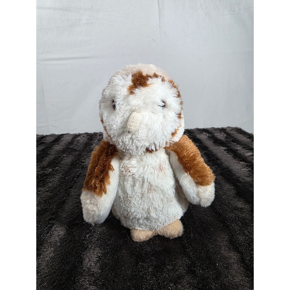 Douglas Cuddle Toys Barn Owl Plush Stuffed Animal Bird White Brown 4084 6 Inch